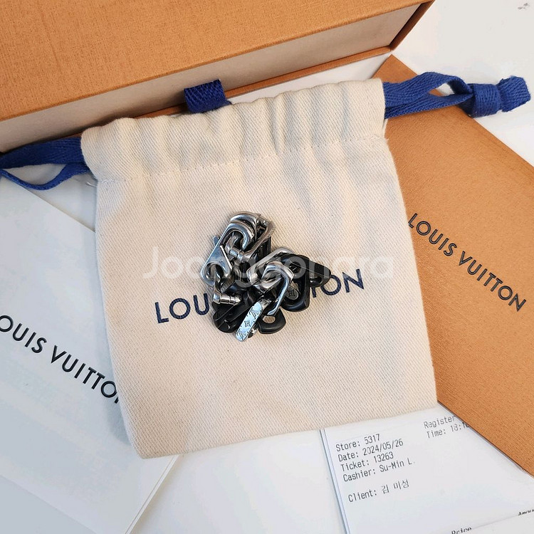 [영수증/풀구성]루이비통 버질아블로 체인 팔찌 M--2