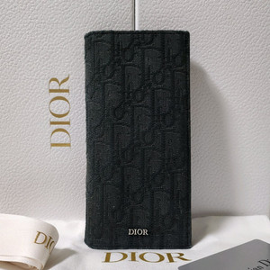 [풀구성]디올 오블리크 버티컬 장지갑 블랙