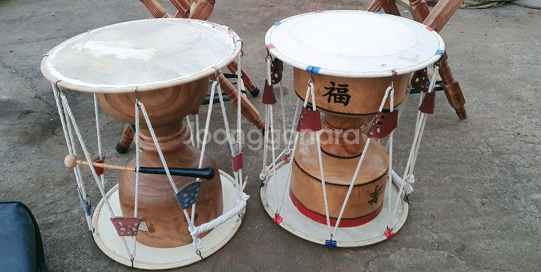 민속품 장구 .장구거치대--4