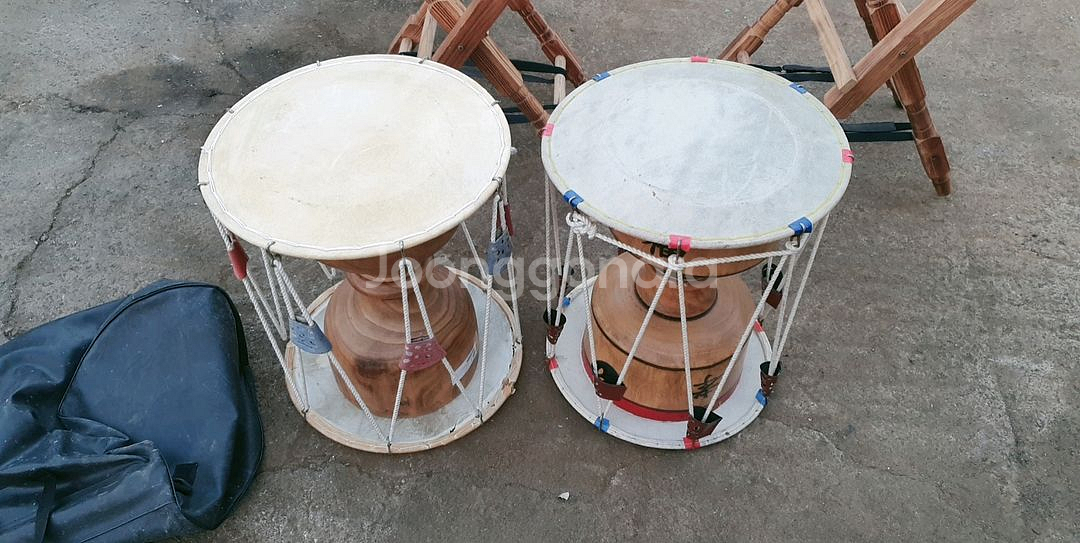 민속품 장구 .장구거치대--5