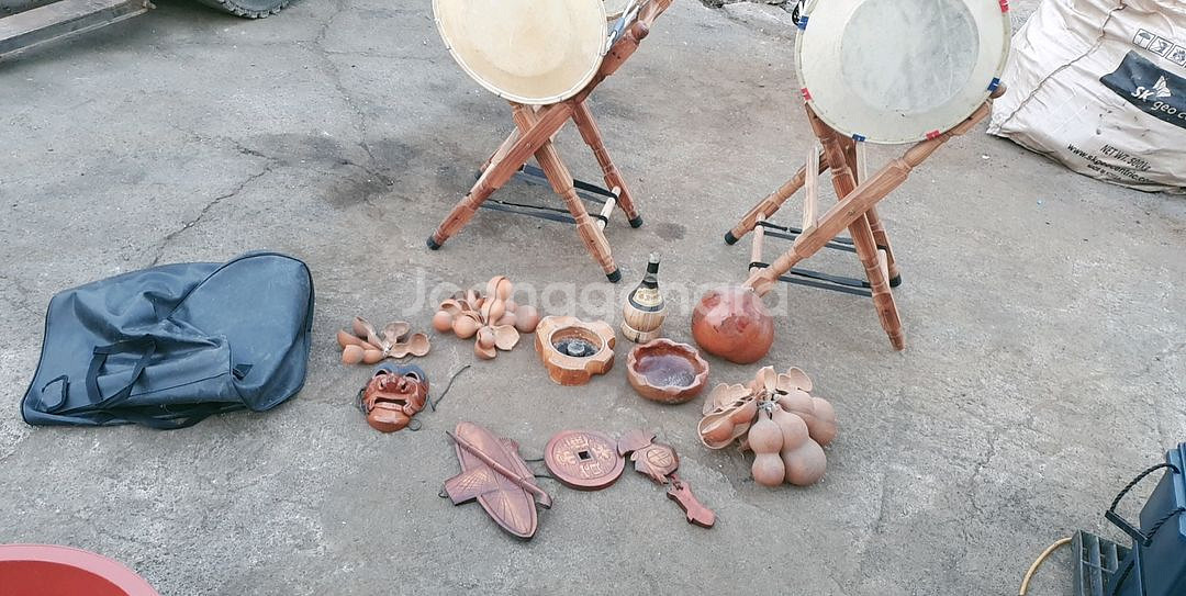 민속품 장구 .장구거치대--9