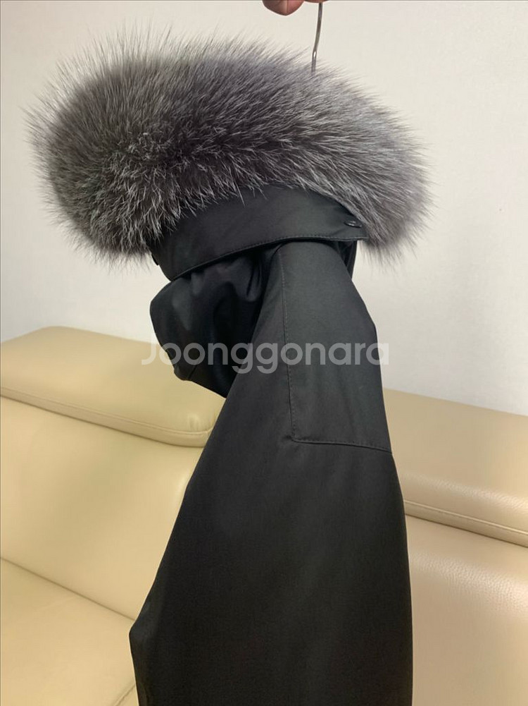 타임옴므 폭스퍼 패딩코트--1