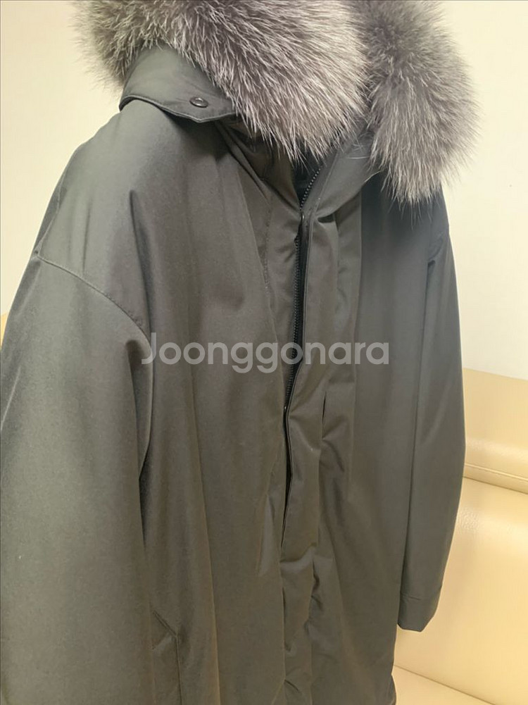 타임옴므 폭스퍼 패딩코트--2