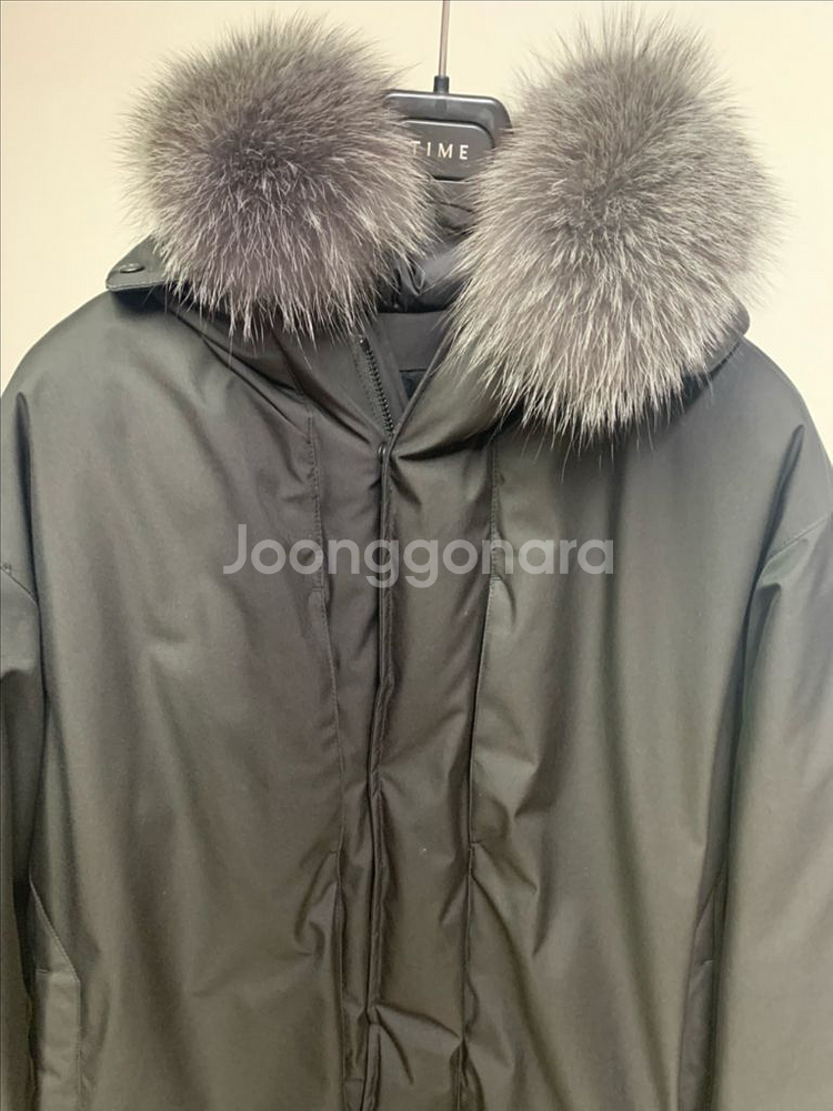 타임옴므 폭스퍼 패딩코트--3