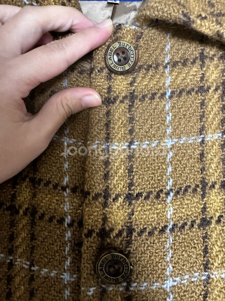 버버리체크코트--4