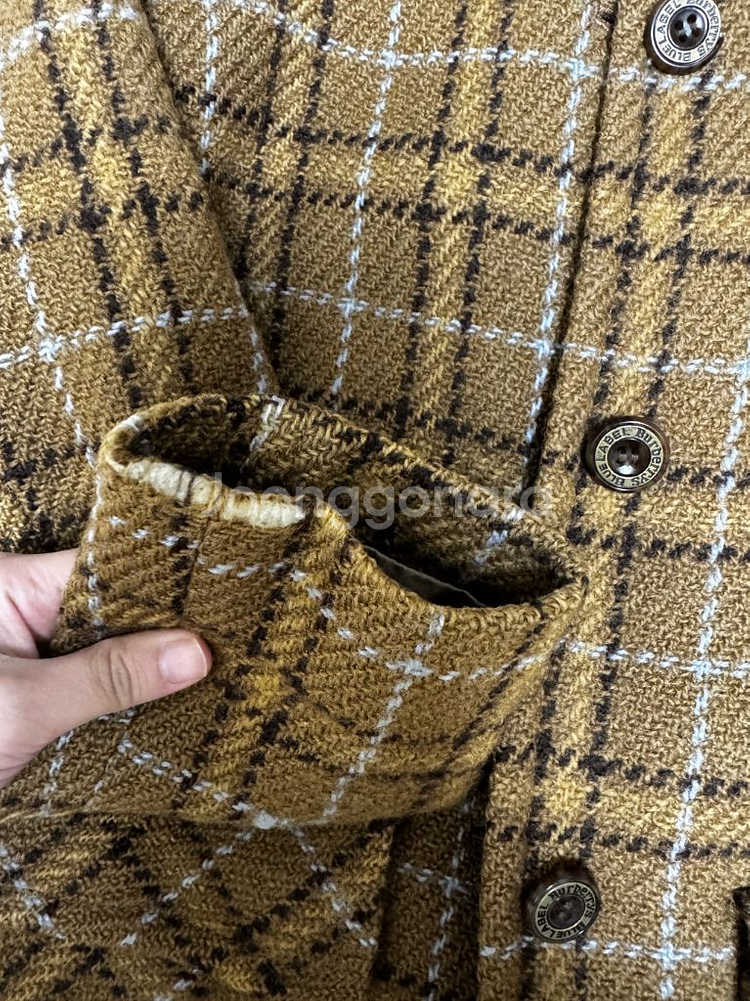 버버리체크코트--3