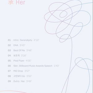 방탄 Love Yourself Her 앨범 (+뷔 포카포함)