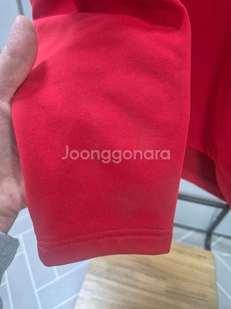 와이드앵글 남성 하프넥 기모 티셔츠--4