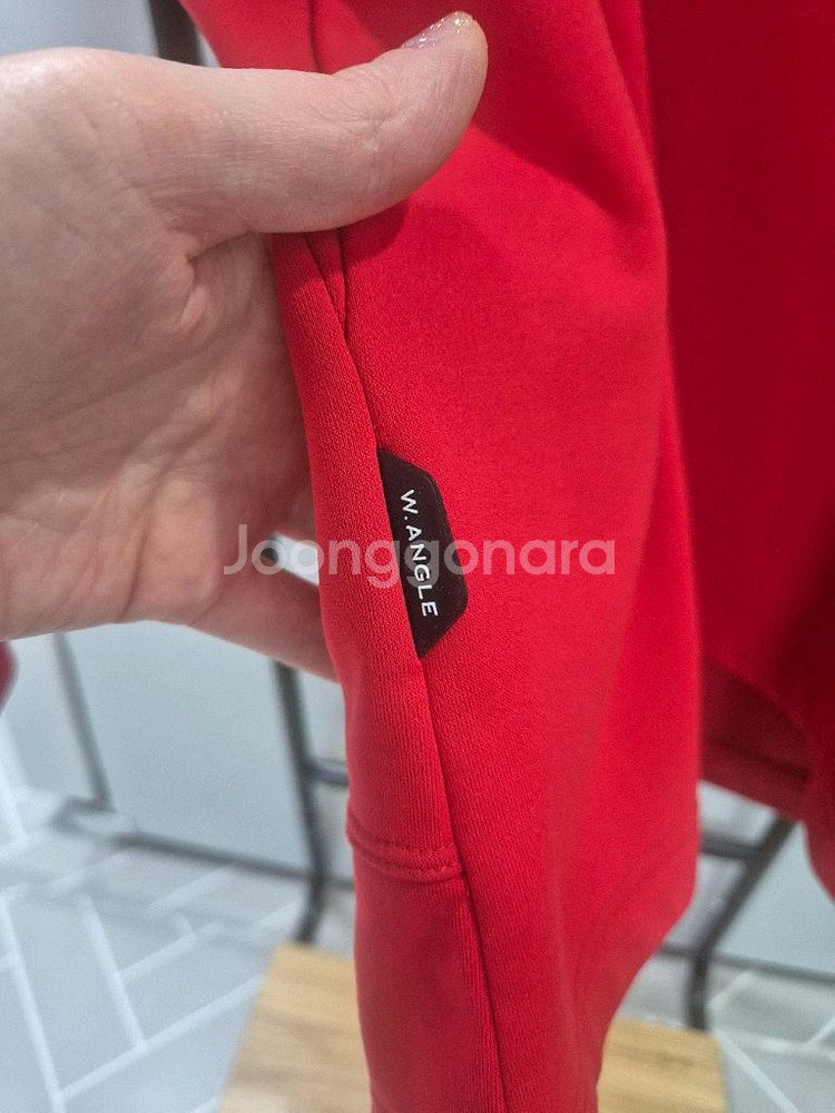 와이드앵글 남성 하프넥 기모 티셔츠--3