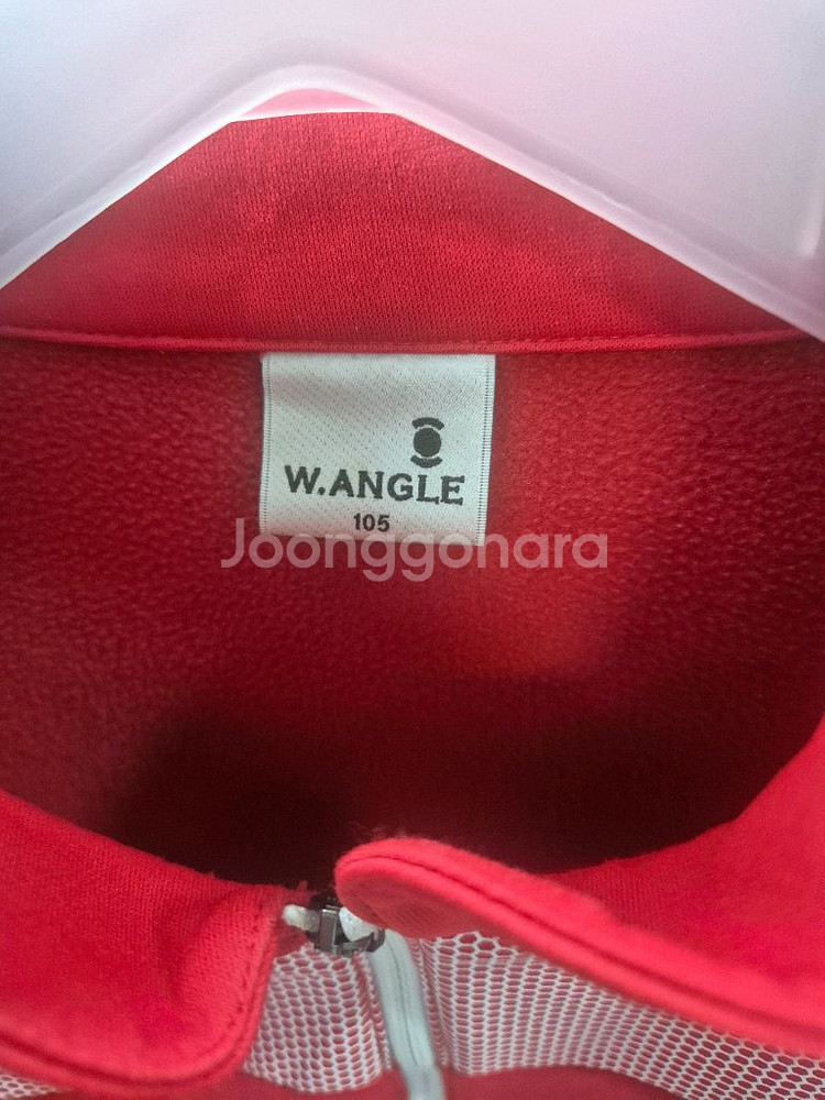 와이드앵글 남성 하프넥 기모 티셔츠--2