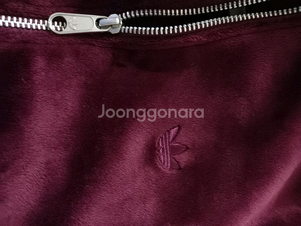 아디다스 벨벳 마룬 버건디 여자 트랙탑 져지집업 85--2