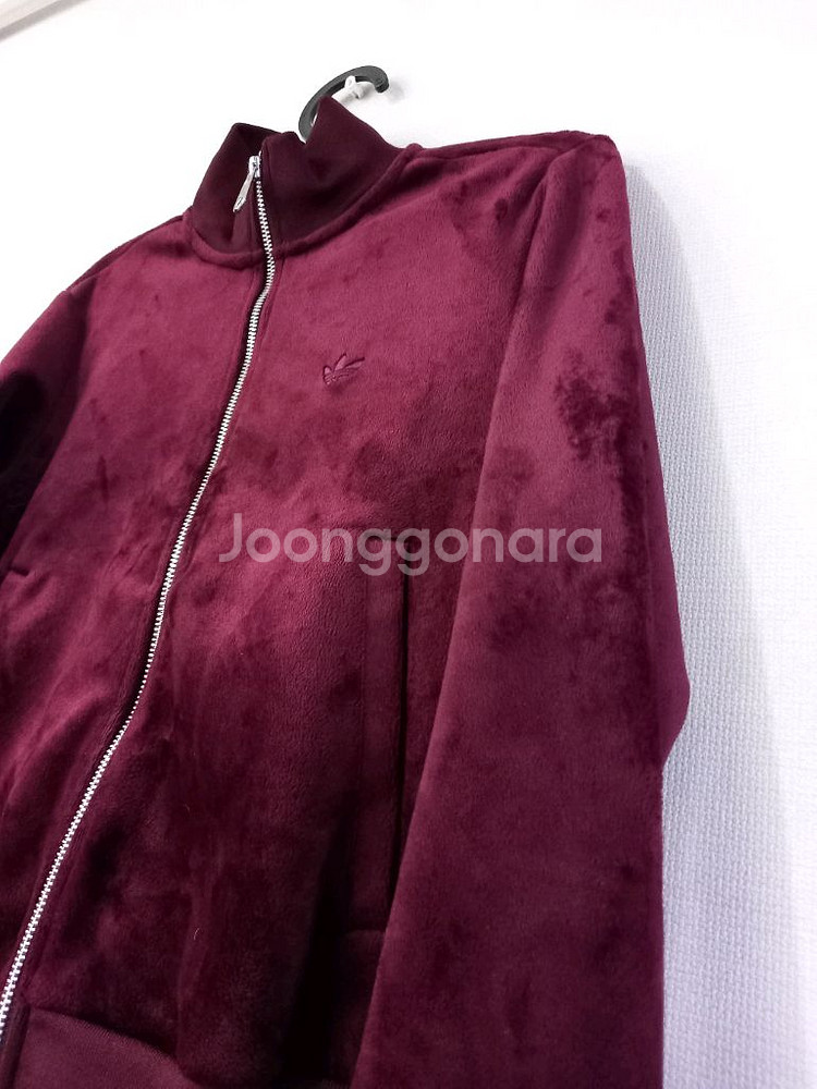 아디다스 벨벳 마룬 버건디 여자 트랙탑 져지집업 85--1