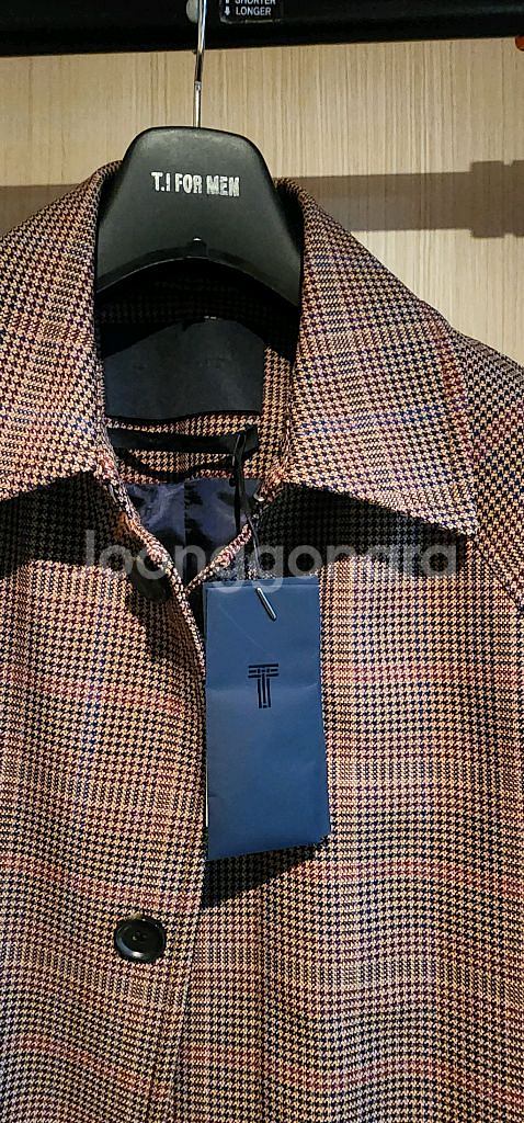 (새상품)티아이포맨 오버핏 하운드투스 맥코트 100~1--3