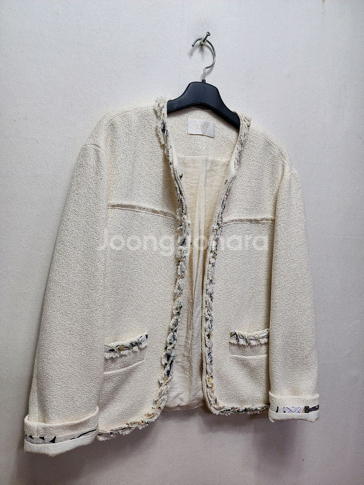 22년 한섬 sjsj 트위드자켓--2