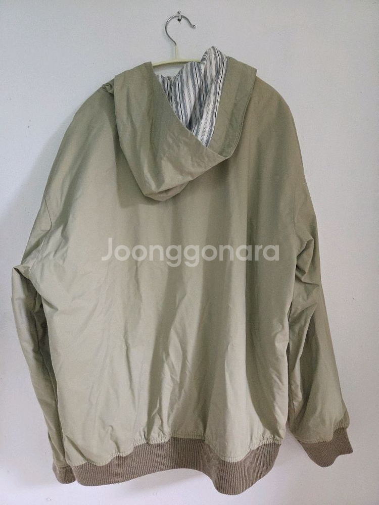 MANU FACTORY 빈티지 후드 바람막이 베이지 점퍼--2