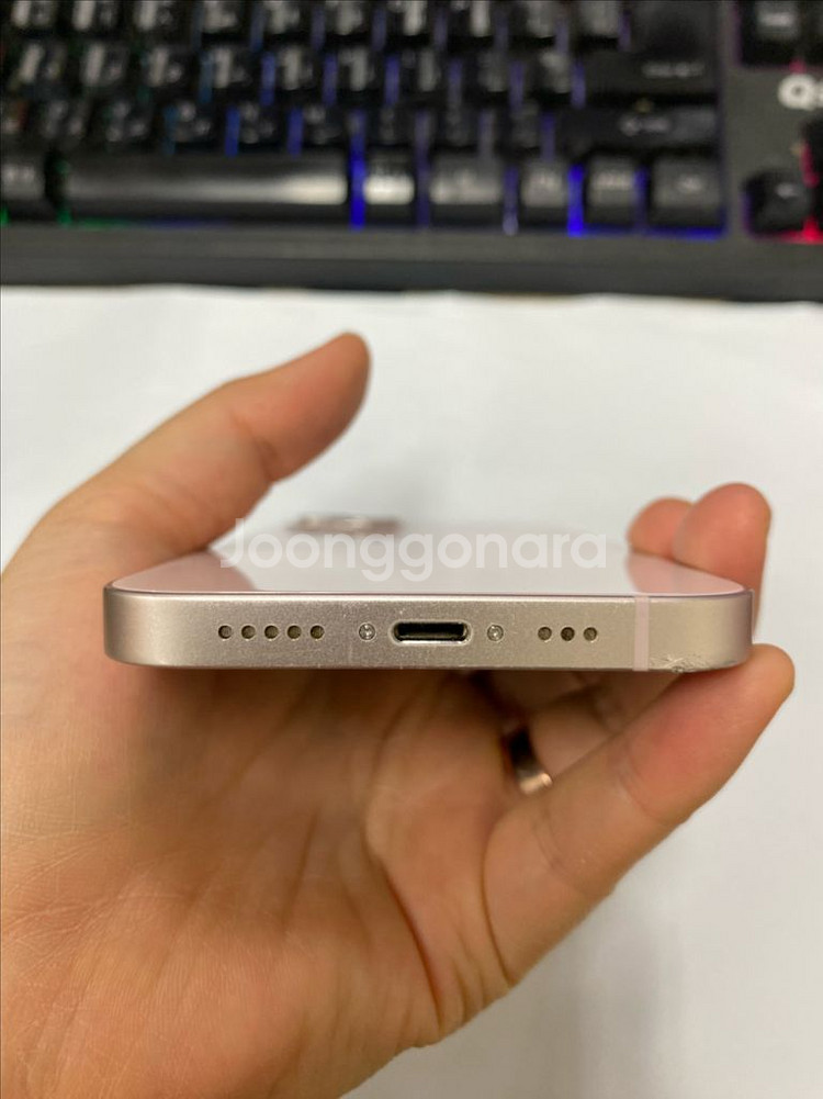 아이폰13 핑크 A급 128GB 무잔상--6