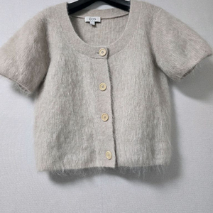 COS 코스 모헤어 반팔 가디건 xs