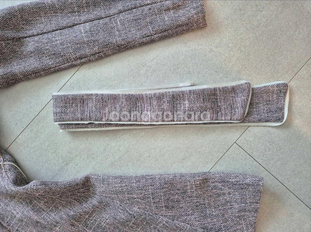 jj지고트 핑크 트위드 플레어 원피스 55--3