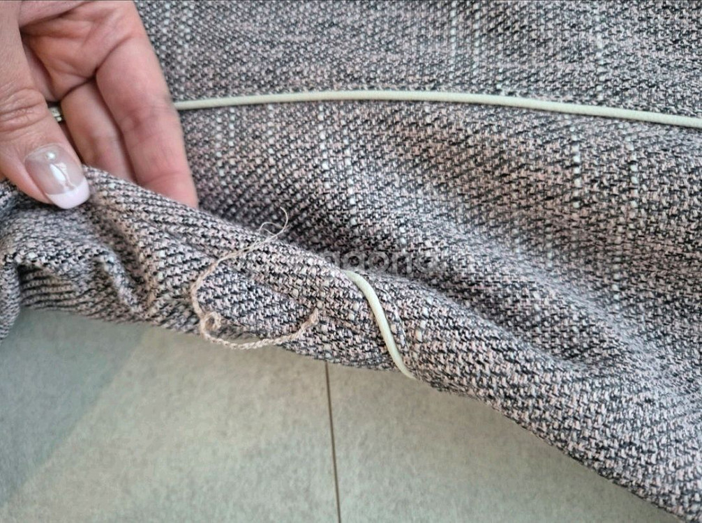 jj지고트 핑크 트위드 플레어 원피스 55--4