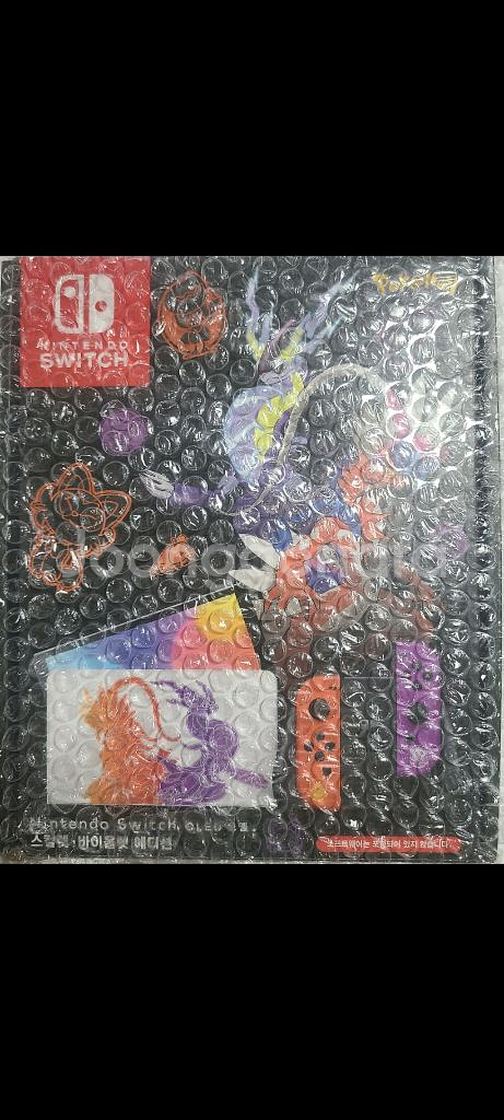 초S급)닌텐도 스위치 OLED스칼렛바이올렛 에디션 풀박--0
