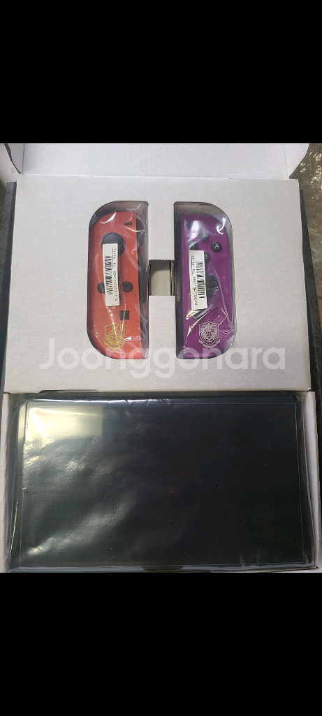 초S급)닌텐도 스위치 OLED스칼렛바이올렛 에디션 풀박--1