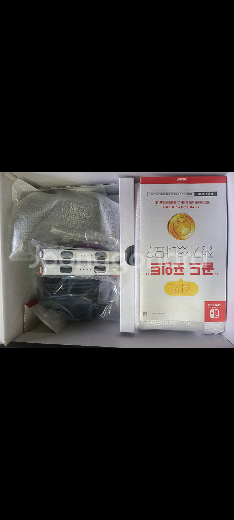 초S급)닌텐도 스위치 OLED스칼렛바이올렛 에디션 풀박--2