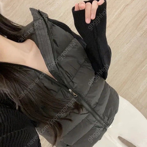 에이블리 후드 패딩 니트 점퍼