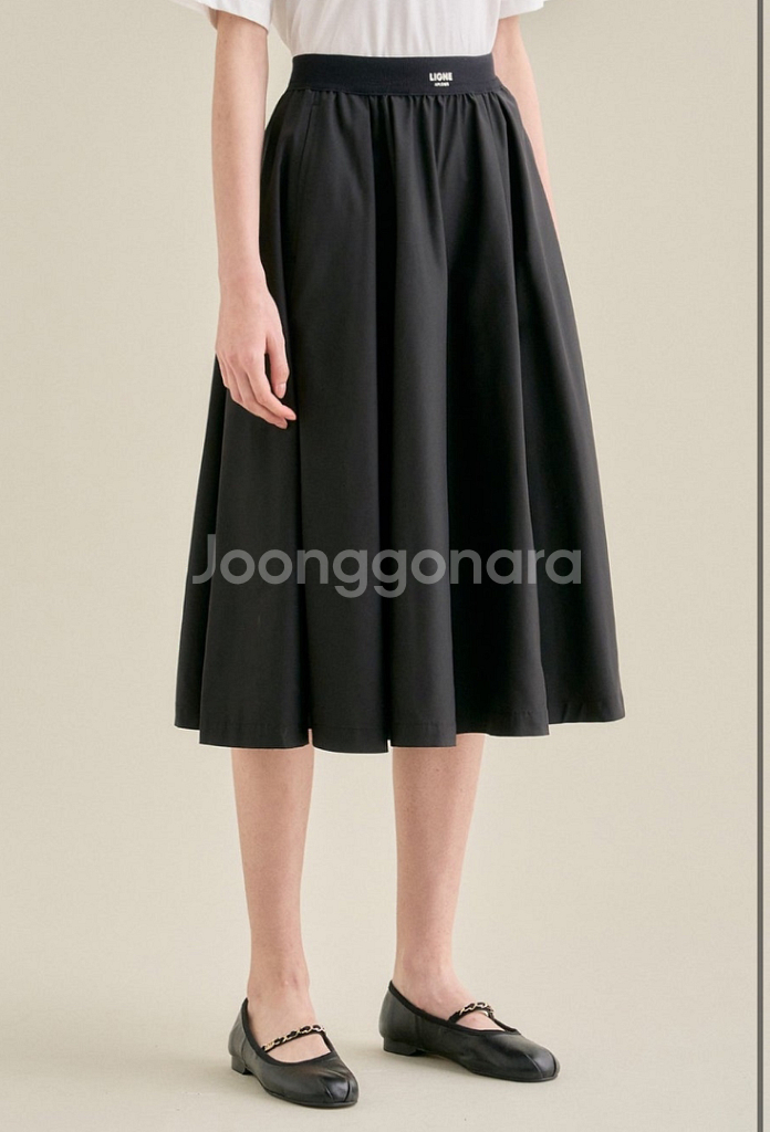 sjsj 레터링 밴딩 스커트--8