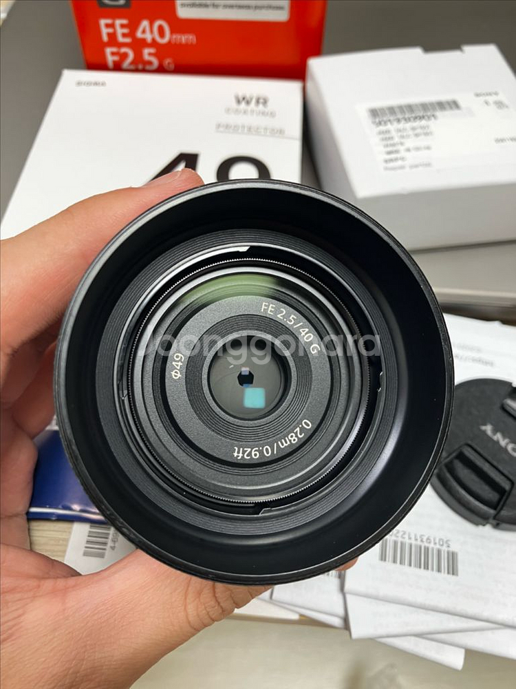 민트급 소니 40G 렌즈 필터, 스킨 팝니다 sel40f25g--2