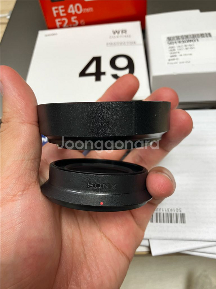 민트급 소니 40G 렌즈 필터, 스킨 팝니다 sel40f25g--7