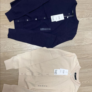 여성 라운드넥 가디건 두벌 일괄 새상품