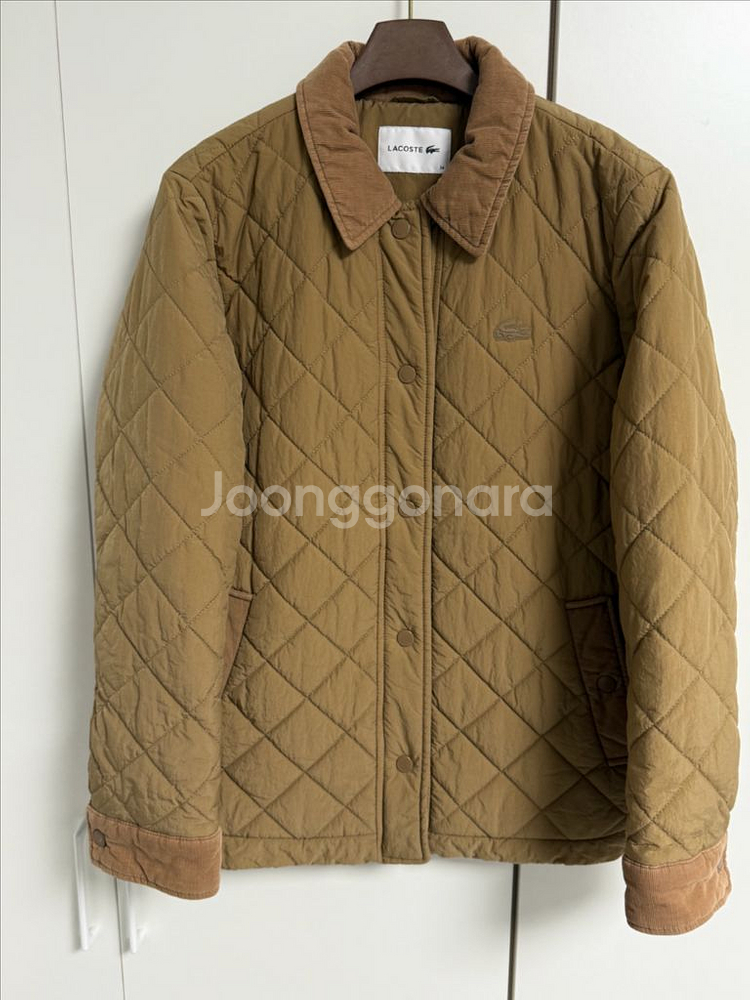 라코스테 경량 퀼팅 자켓--0