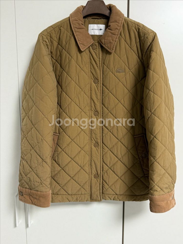 라코스테 경량 퀼팅 자켓--1