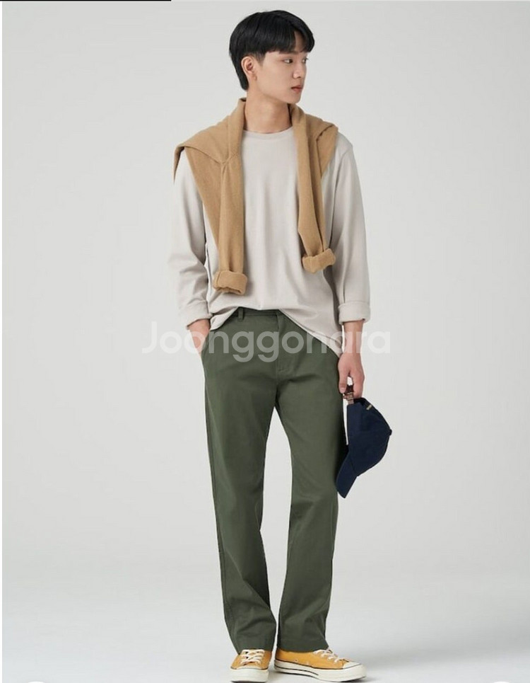 빈폴 도비 레귤러핏 면바지 팬츠 남성36--6