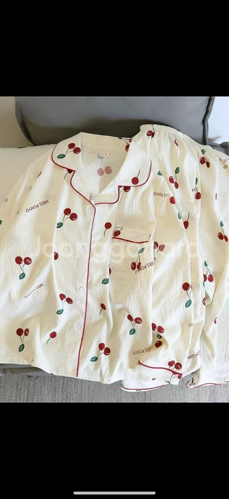 새상품)체리 긴팔 여성 잠옷 M,L--0