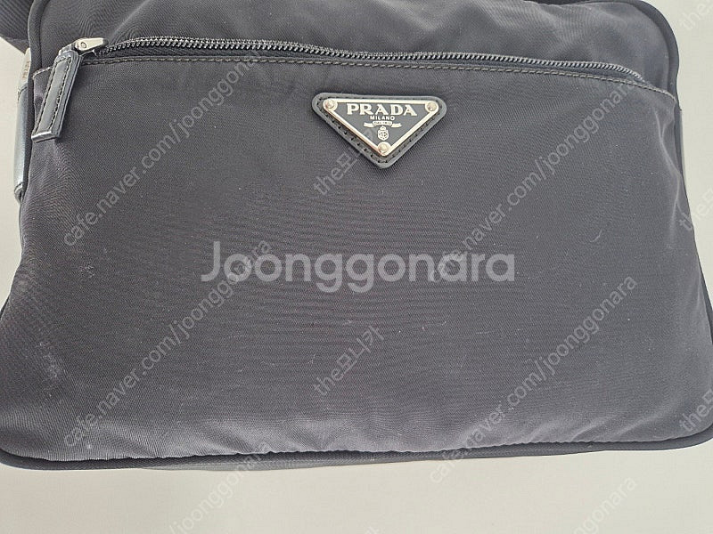 프라다 나일론 숄더 크로스백--8