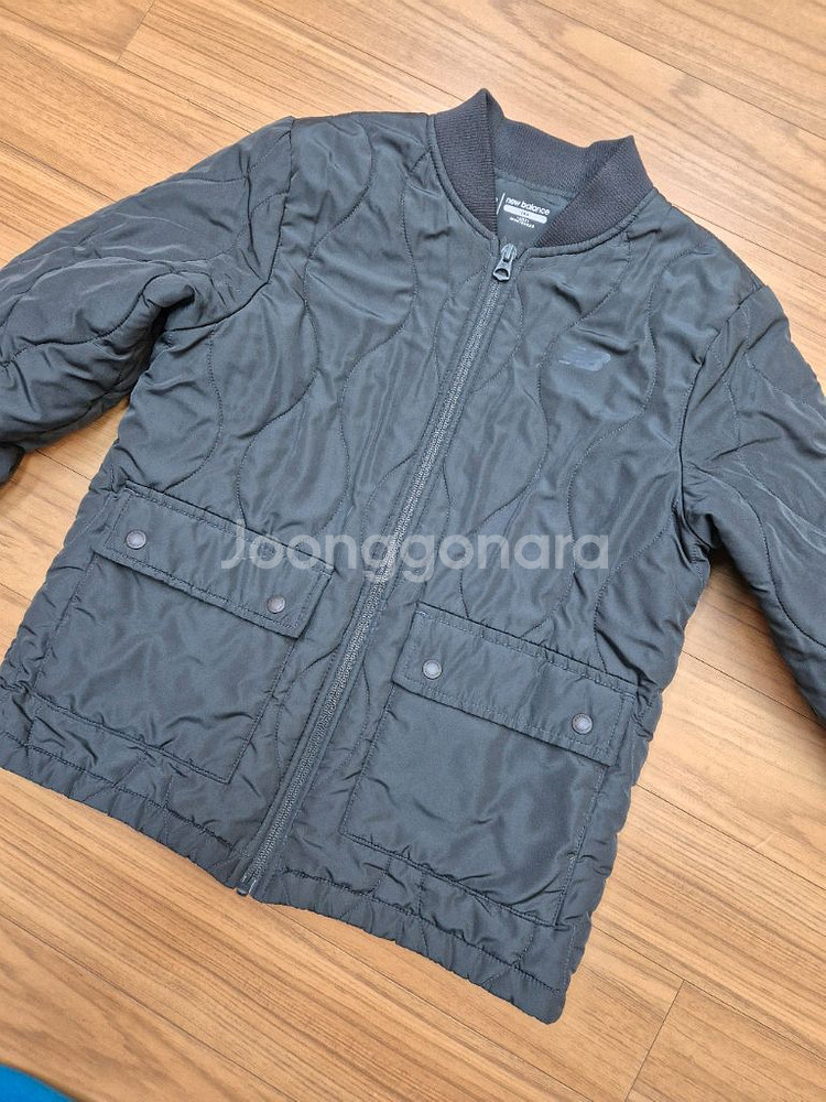 140 사이즈 뉴발란스 키즈 퀼팅 자켓입니다. 100%--0