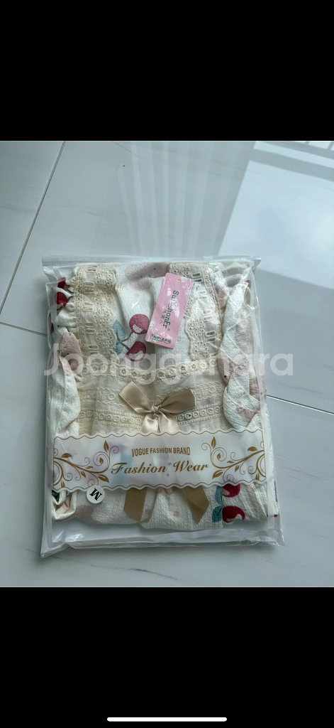 새상품) 여성 파자마 L 꽃/체리--3