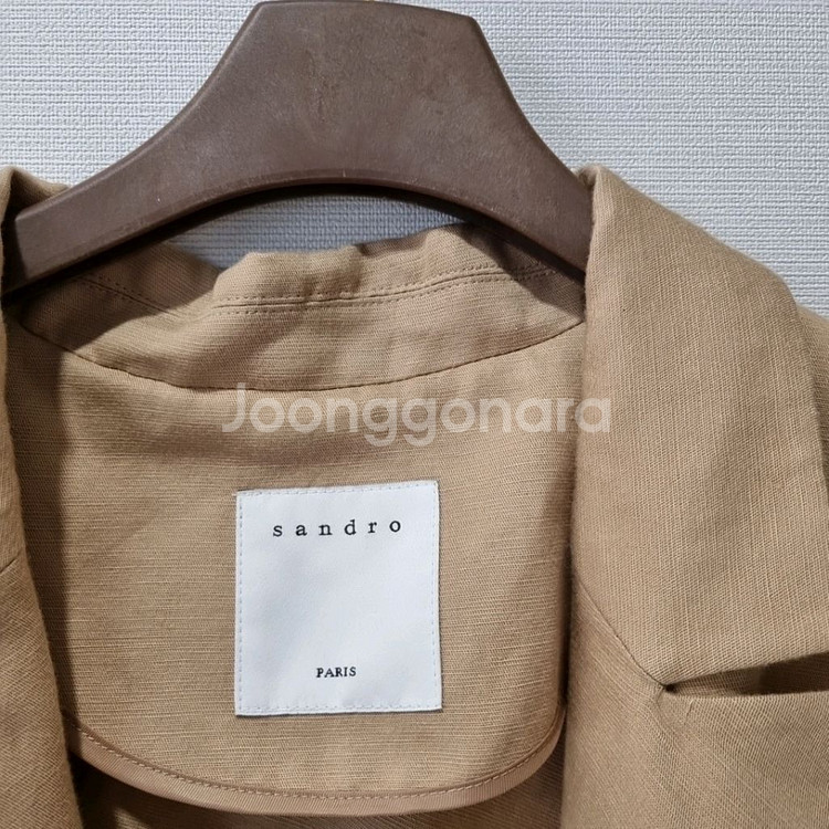 SANDRO PARIS 산드로 더블 버튼 린넨 블레이저--2