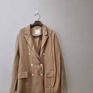 SANDRO PARIS 산드로 더블 버튼 린넨 블레이저