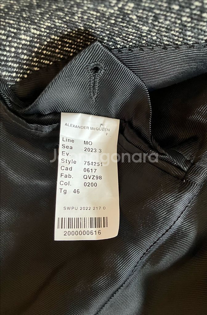 알렉산더 맥퀸 트위드 코트--6