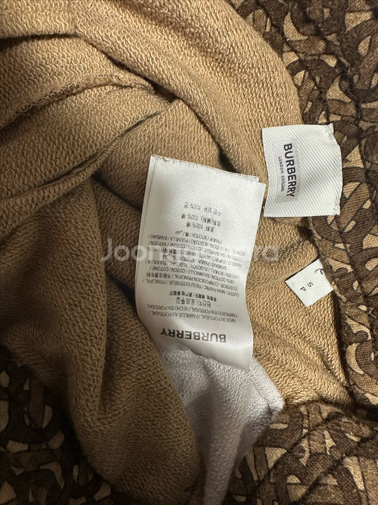 버버리 TB 모노그램 후드티 브라운 L--7