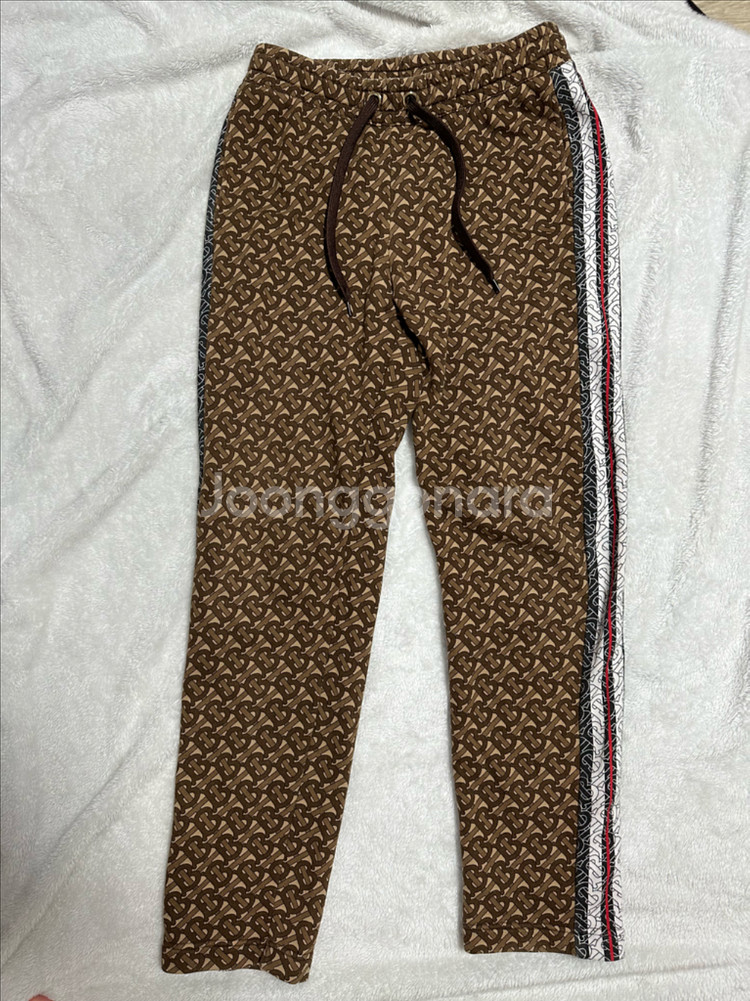 버버리 TB 모노그램 후드티 브라운 L--8