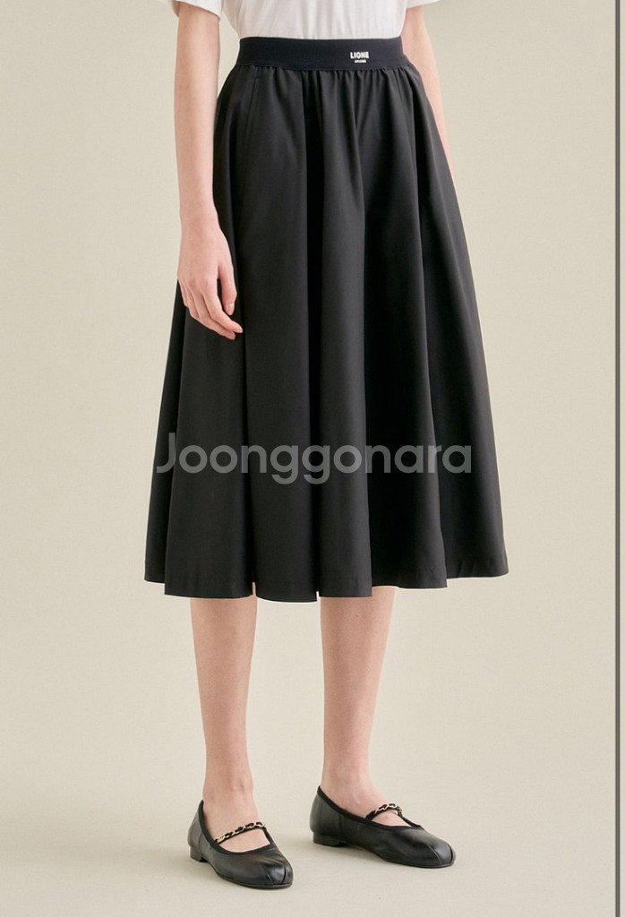 sjsj 레터링 밴딩 스커트--0