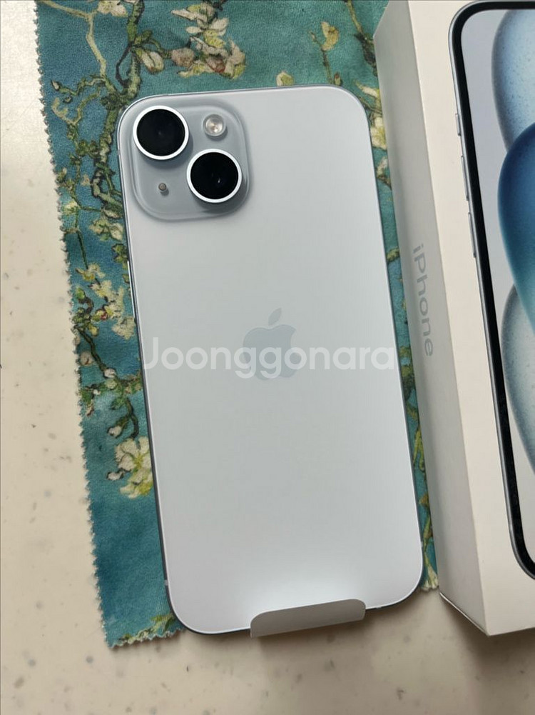 아이폰15 256 블루 신품--0