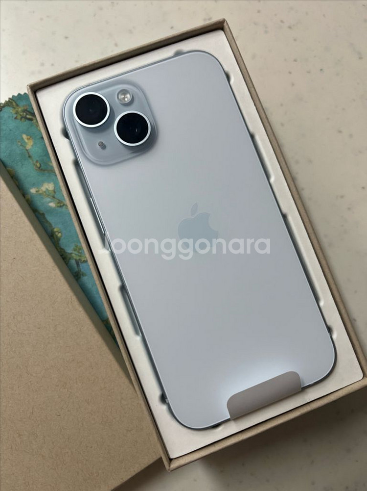 아이폰15 256 블루 신품--2