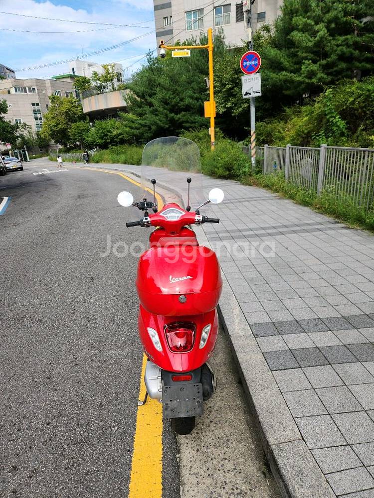 2022년식 베스파 프리마베라 레드에디션 탑박스튜닝--3