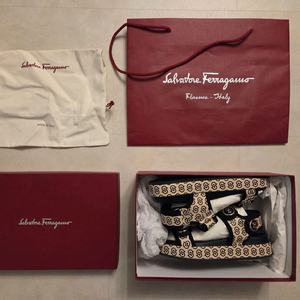 페라가모 우먼스 KALIE 벨크로 스트랩 샌들