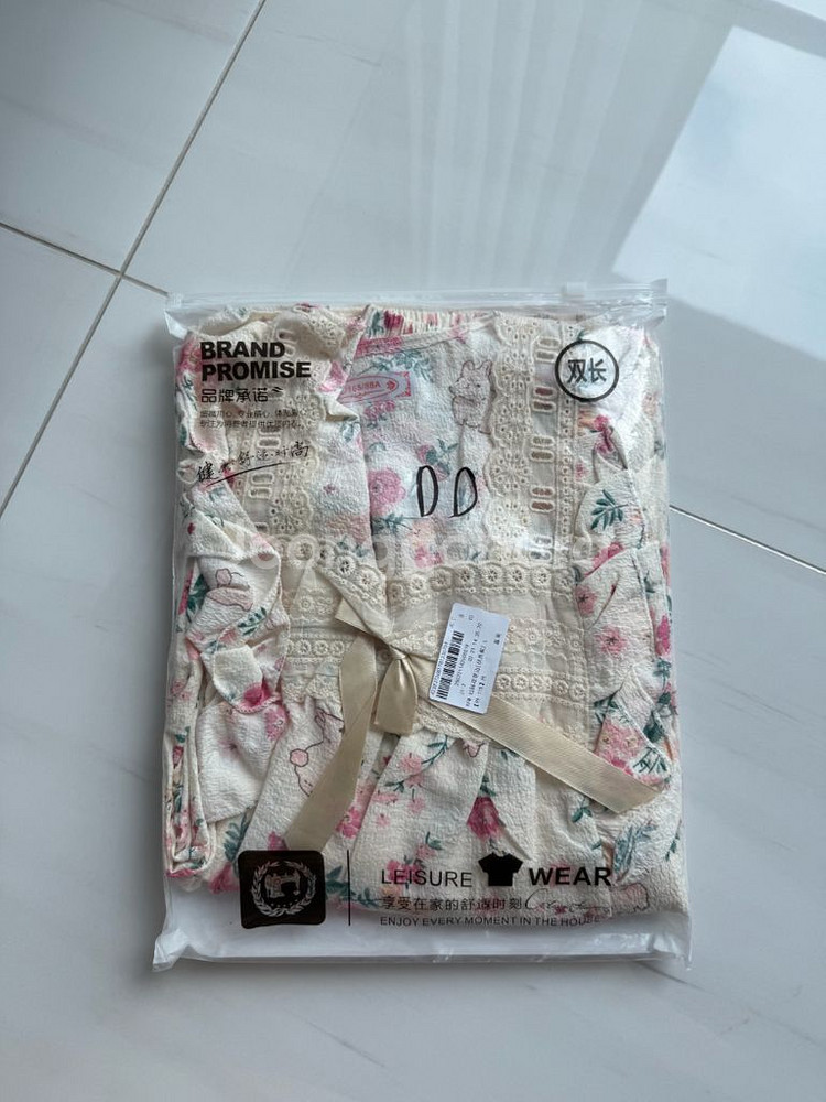 새상품) 여성 파자마 L 꽃/체리--2