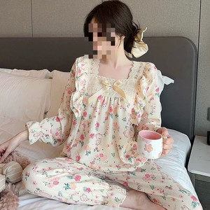 새상품) 여성 파자마 L 꽃/체리